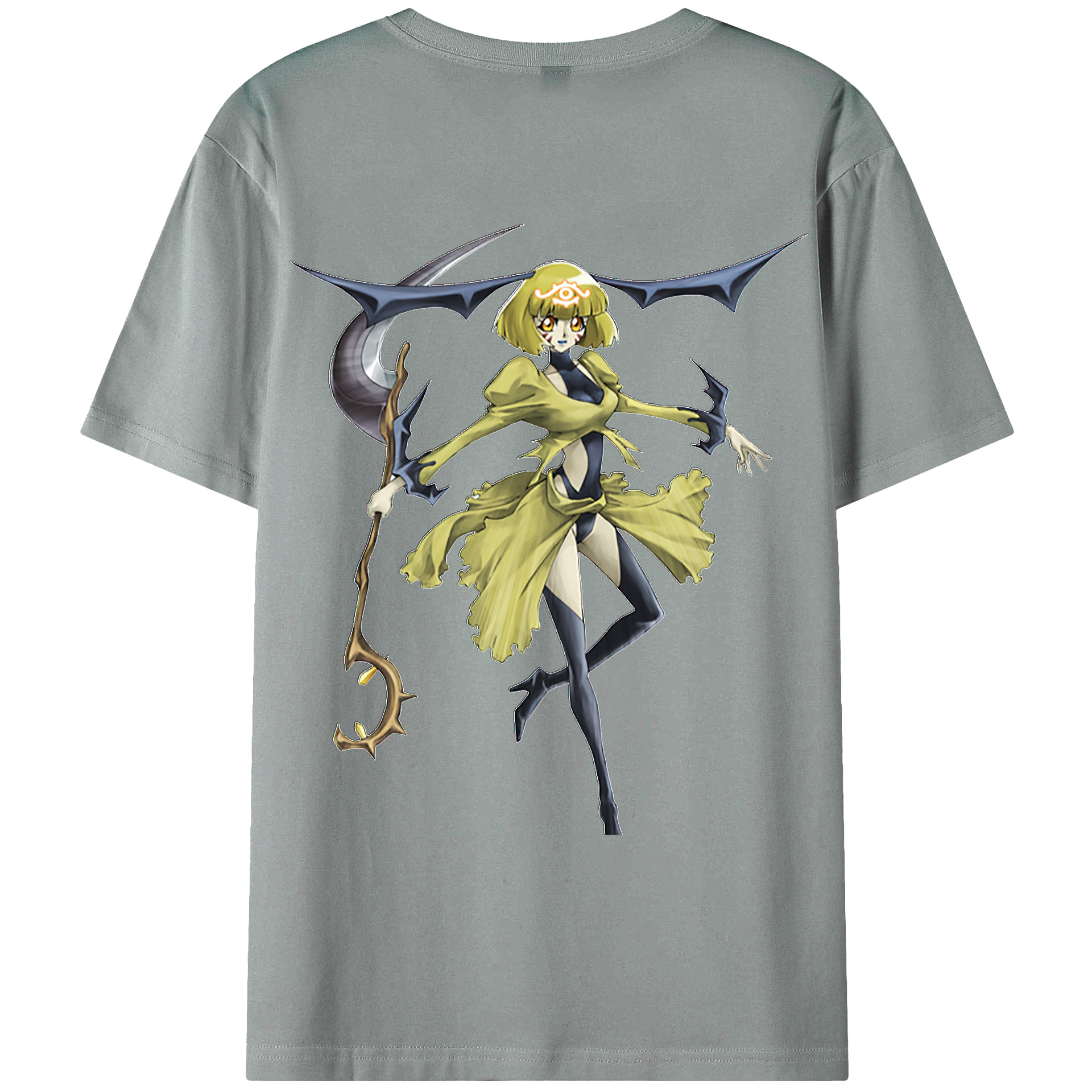 （画像用） 遊☆戯☆王 Yu-Gi-Oh! 綿100％ メンズ半袖Tシャツ（バックプリント） 通気性